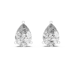 Pear Cut Diamond Stud Earrings