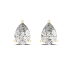 Pear Cut Diamond Stud Earrings