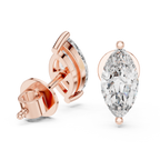 Marquise Cut Diamond Stud Earrings
