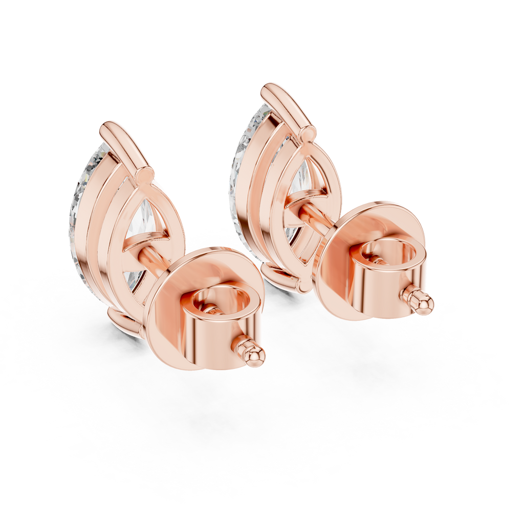 Marquise Cut Diamond Stud Earrings