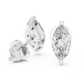 Marquise Cut Diamond Stud Earrings