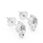 Marquise Cut Diamond Stud Earrings