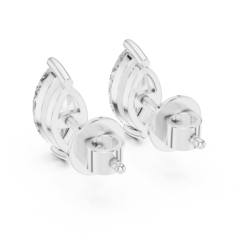 Marquise Cut Diamond Stud Earrings