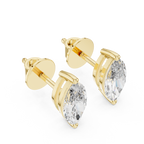 Marquise Cut Diamond Stud Earrings