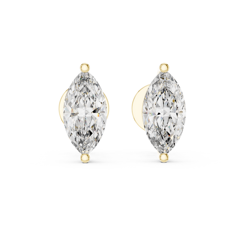 Marquise Cut Diamond Stud Earrings
