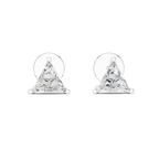 Triangle Cut Diamond Stud Earrings