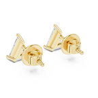 Triangle Cut Diamond Stud Earrings