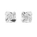 Floral Round Diamond Stud Earrings Corvexa Jewellery