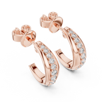 Diamond Pavé Hoop Earrings