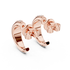 Diamond Pavé Hoop Earrings