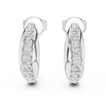 Diamond Pavé Hoop Earrings