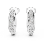 Diamond Pavé Hoop Earrings