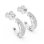 Diamond Pavé Hoop Earrings
