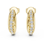 Diamond Pavé Hoop Earrings