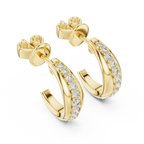 Diamond Pavé Hoop Earrings