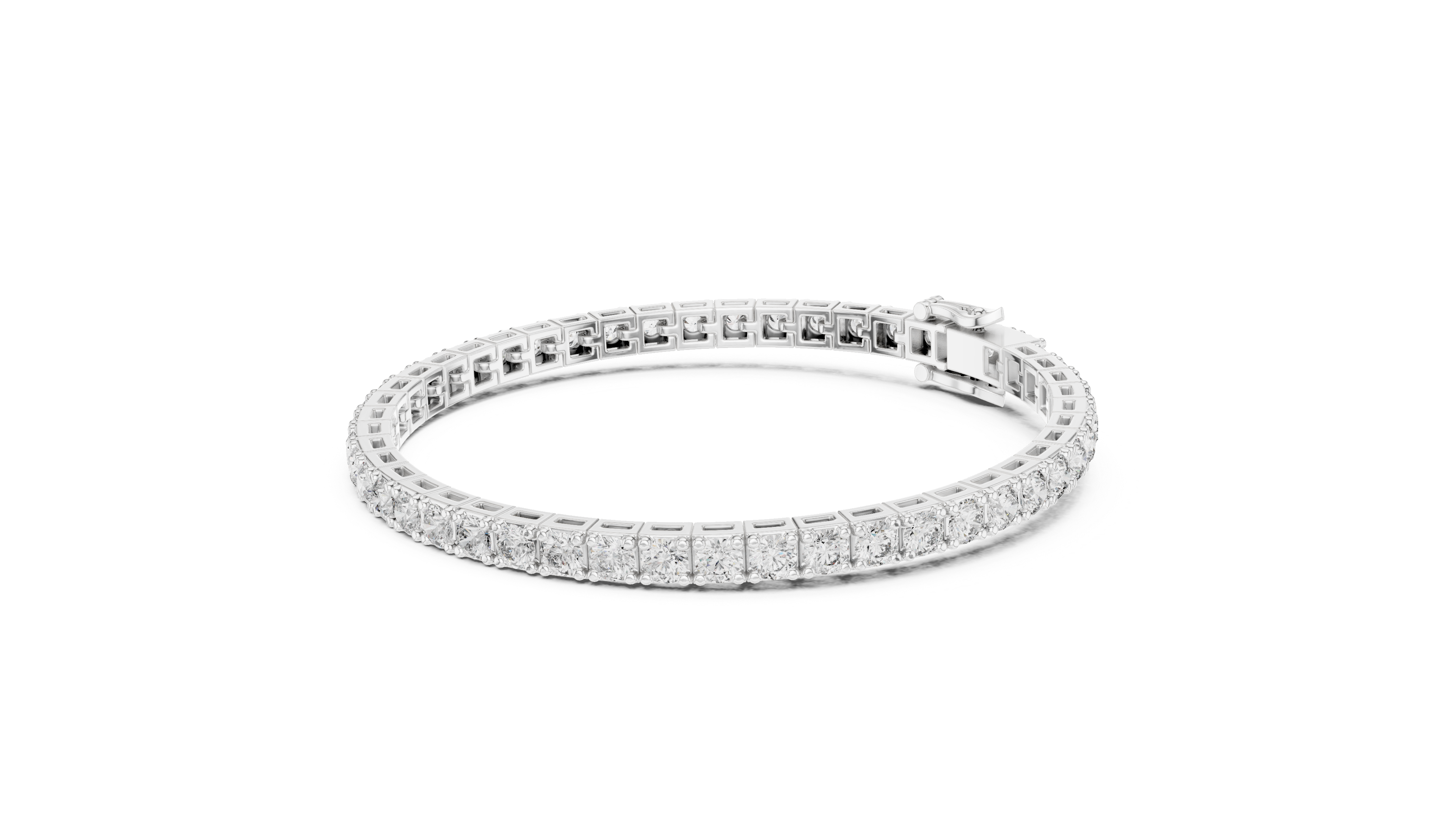 Round Diamond Tennis Bracelet