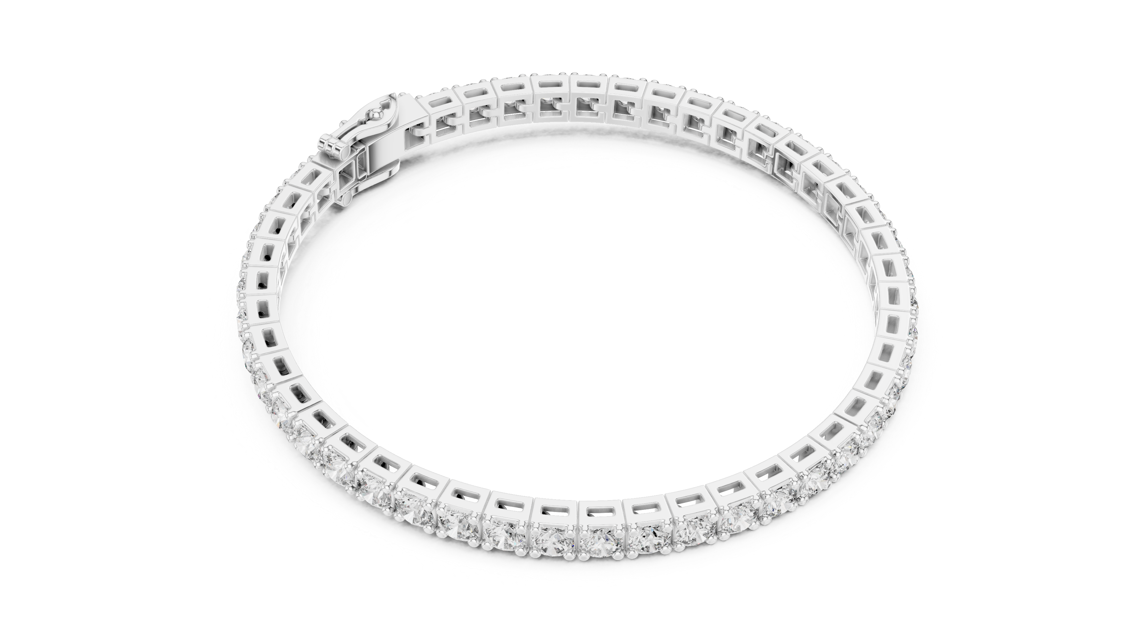 Round Diamond Tennis Bracelet