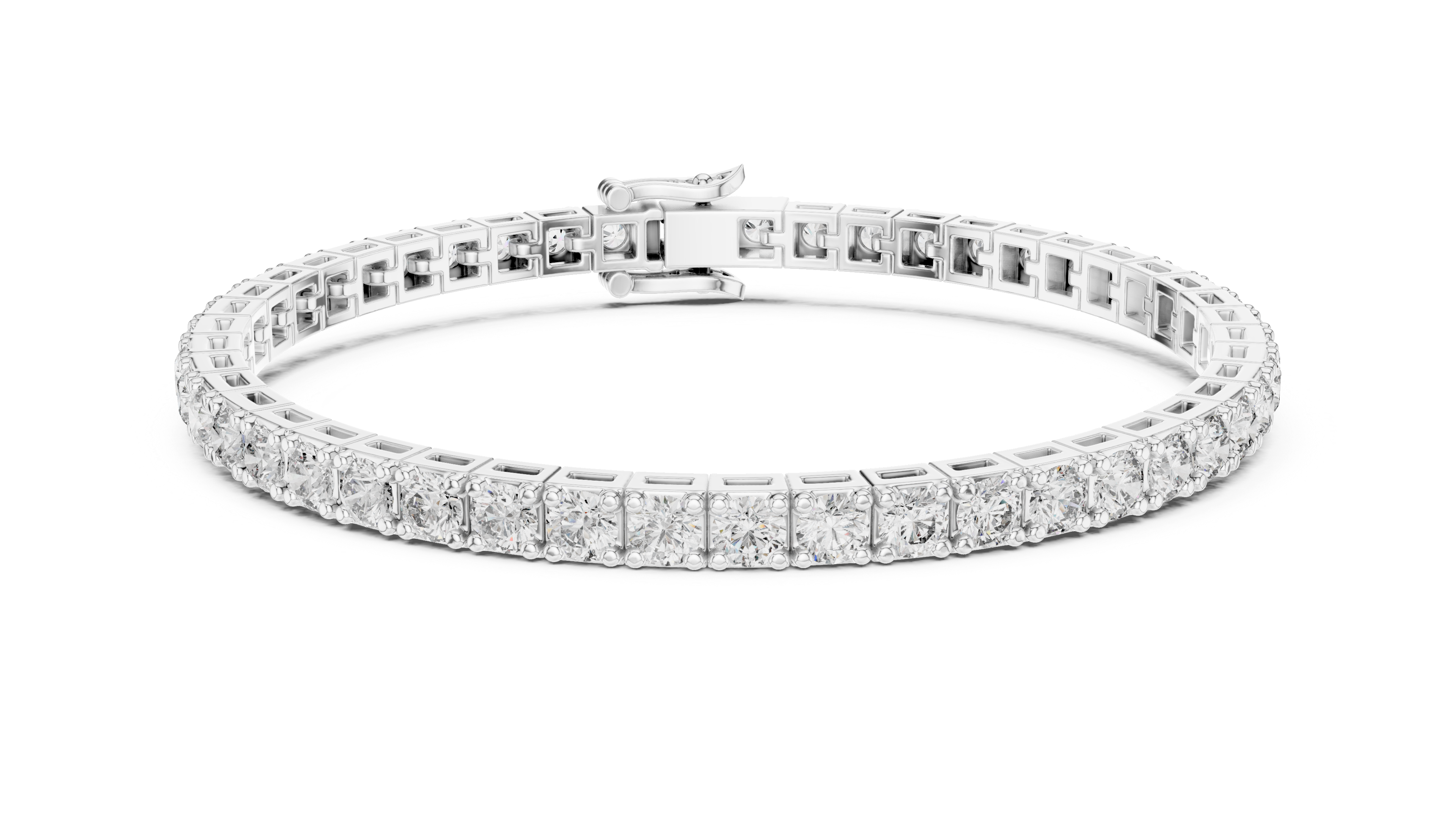Round Diamond Tennis Bracelet