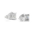 Toi et Moi Emerald & Pear Diamond Stud Earrings Corvexa Jewellery