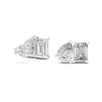 Toi et Moi Emerald & Pear Diamond Stud Earrings Corvexa Jewellery
