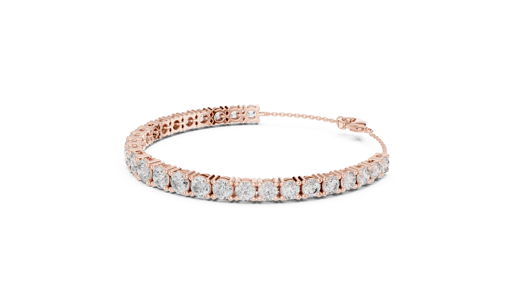 Graduated Round Diamond Tennis Bracelet Corvexa Jewellery