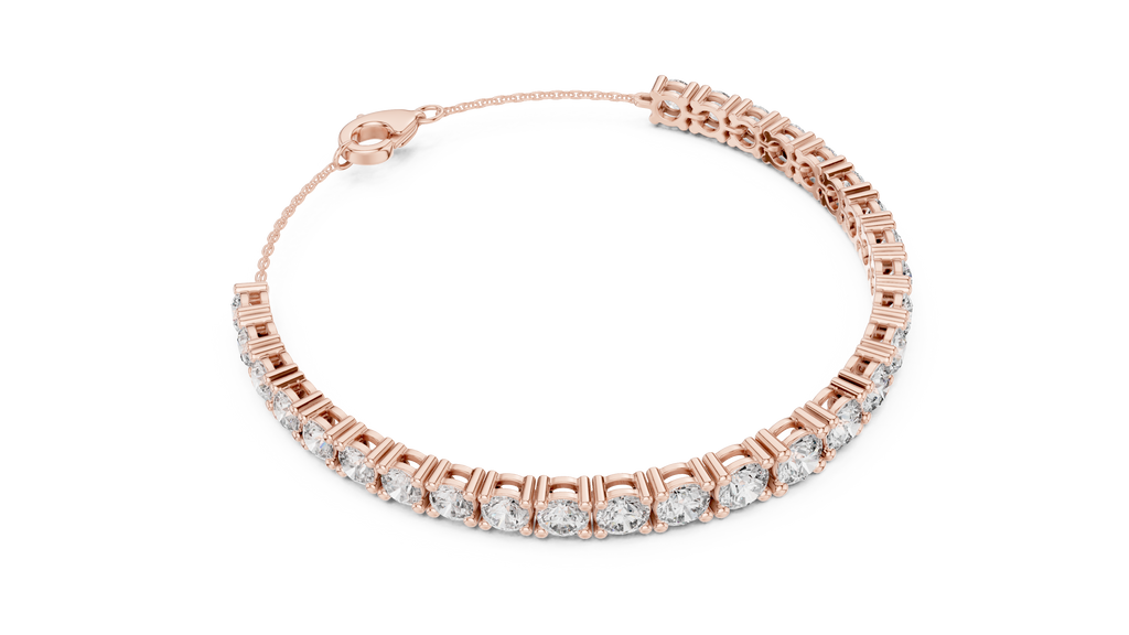 Graduated Round Diamond Tennis Bracelet Corvexa Jewellery