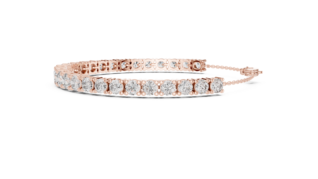 Graduated Round Diamond Tennis Bracelet Corvexa Jewellery
