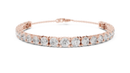 Graduated Round Diamond Tennis Bracelet Corvexa Jewellery
