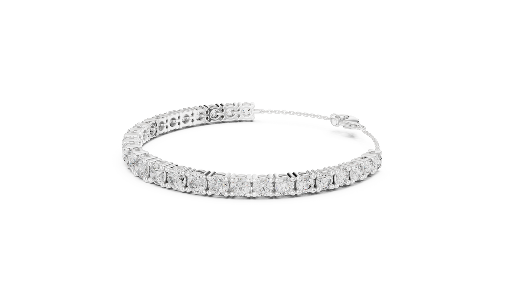 Graduated Round Diamond Tennis Bracelet Corvexa Jewellery