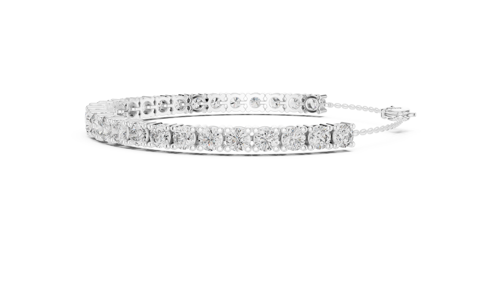 Graduated Round Diamond Tennis Bracelet Corvexa Jewellery