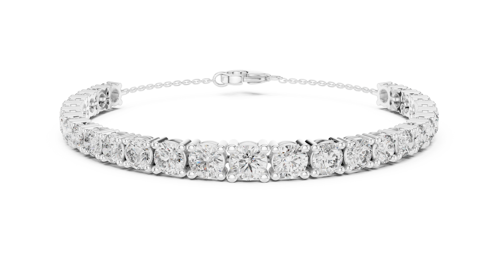 Graduated Round Diamond Tennis Bracelet Corvexa Jewellery