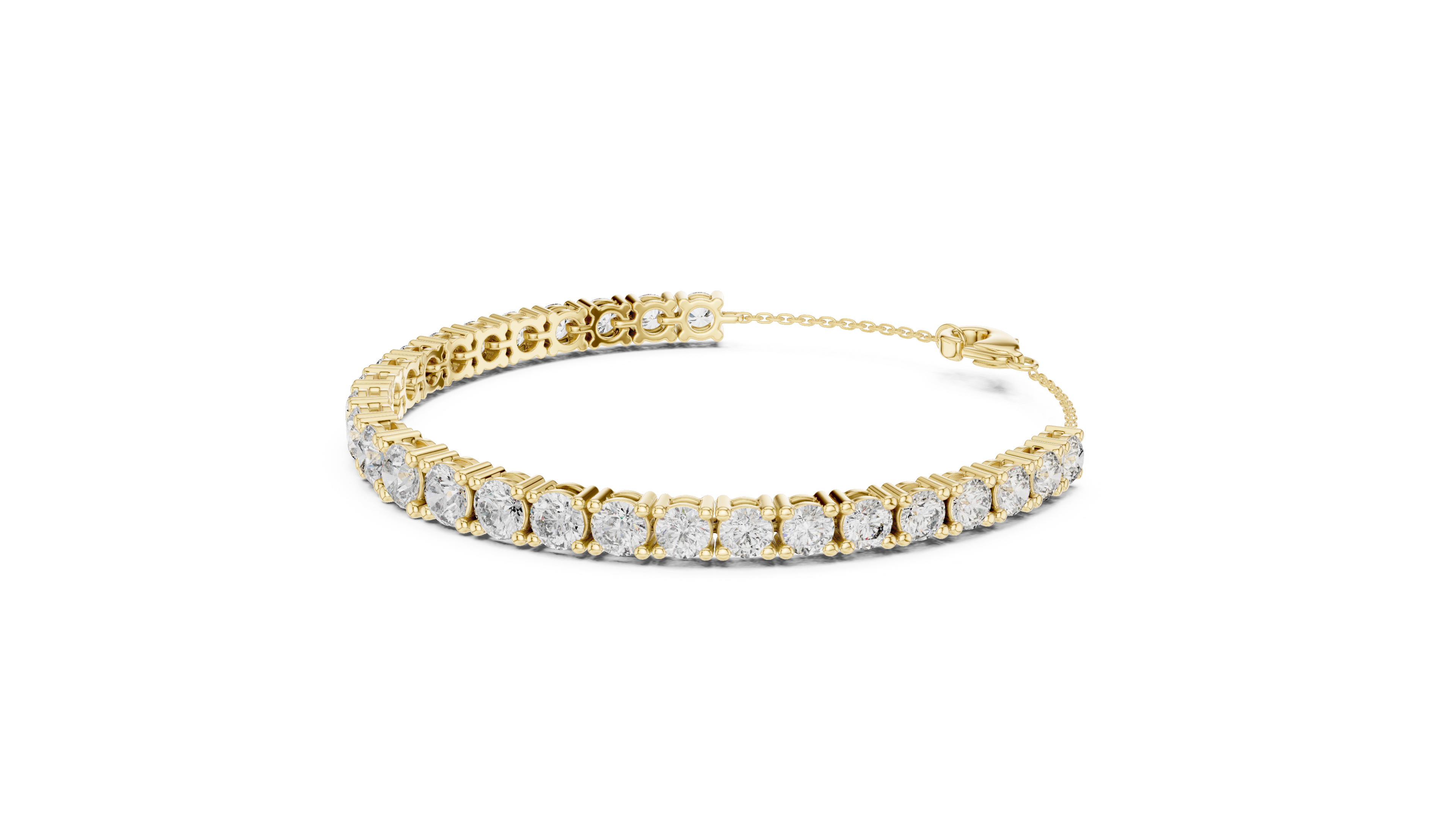 Graduated Round Diamond Tennis Bracelet Corvexa Jewellery