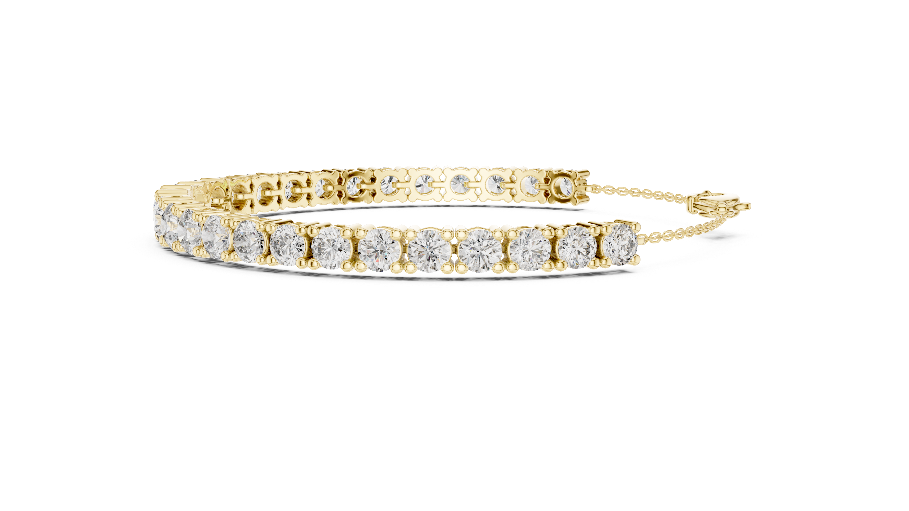 Graduated Round Diamond Tennis Bracelet Corvexa Jewellery