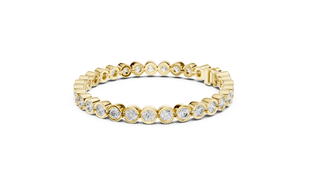 Bezel Set Round Tennis Bracelet Corvexa Jewellery