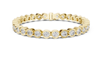 Bezel Set Round Tennis Bracelet Corvexa Jewellery