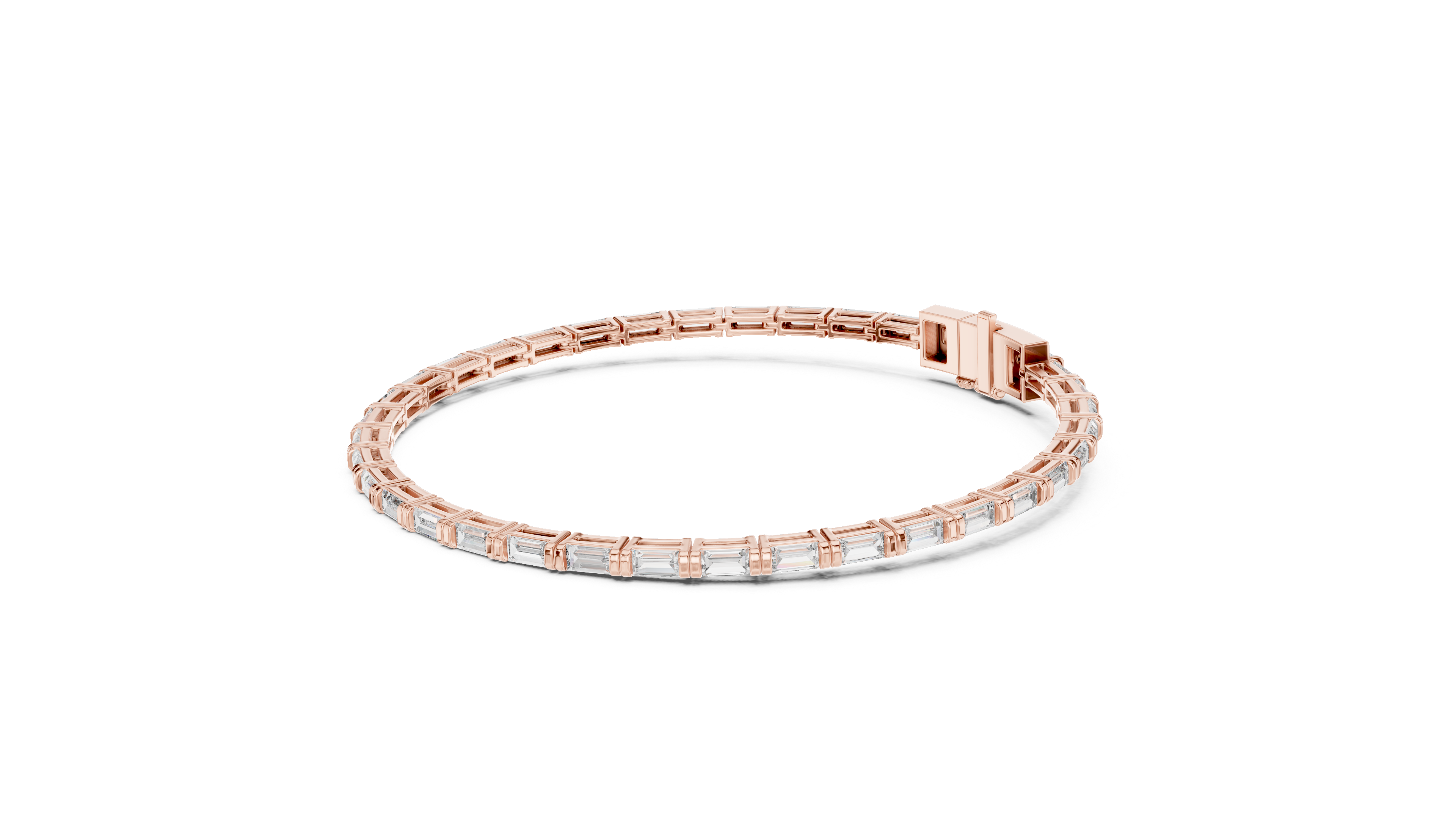 Baguette Diamond Tennis Bracelet Corvexa Jewellery