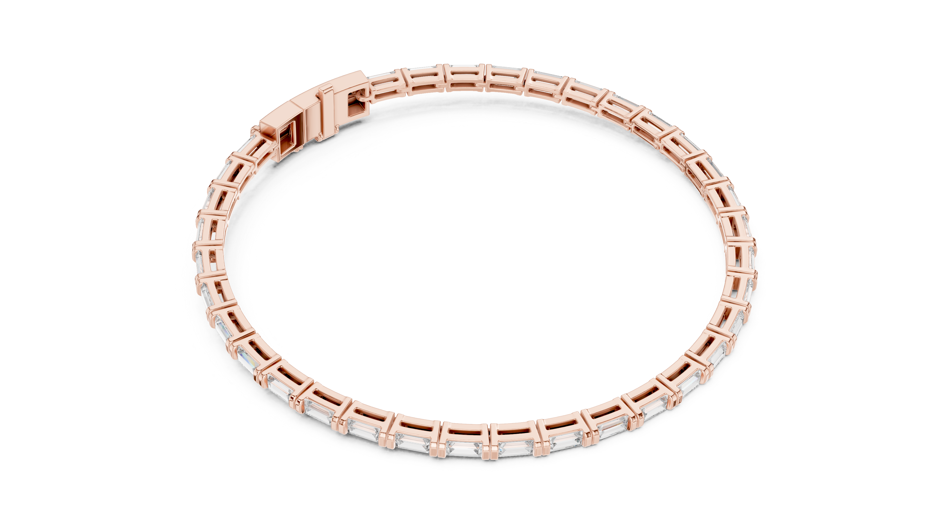 Baguette Diamond Tennis Bracelet Corvexa Jewellery