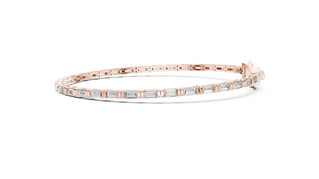 Baguette Diamond Tennis Bracelet Corvexa Jewellery
