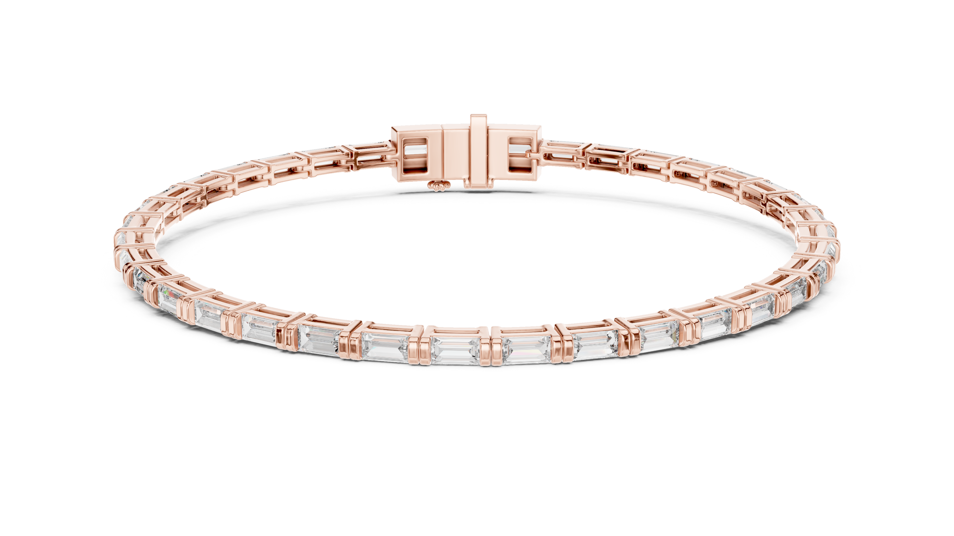 Baguette Diamond Tennis Bracelet Corvexa Jewellery