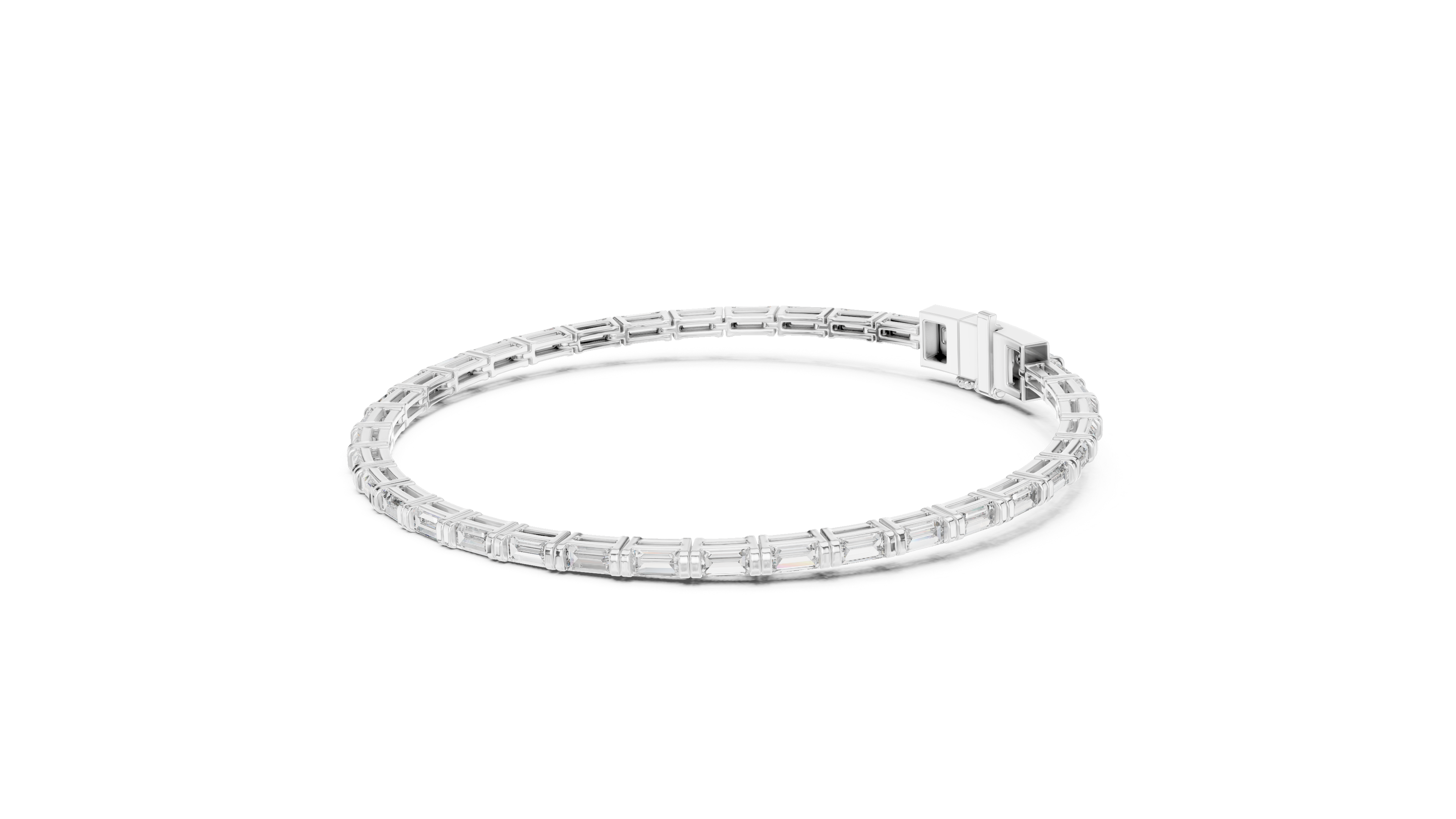 Baguette Diamond Tennis Bracelet Corvexa Jewellery