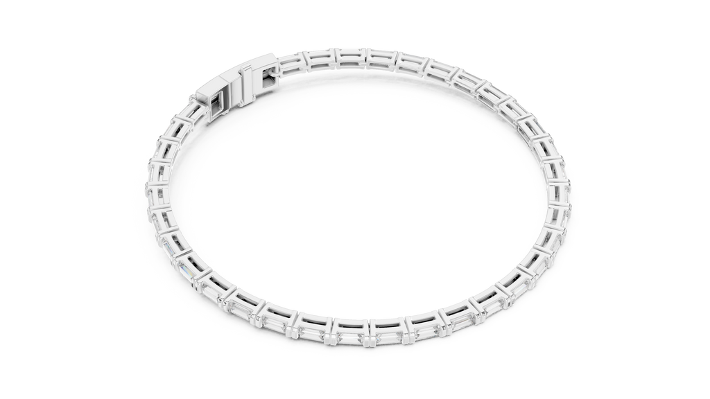Baguette Diamond Tennis Bracelet Corvexa Jewellery