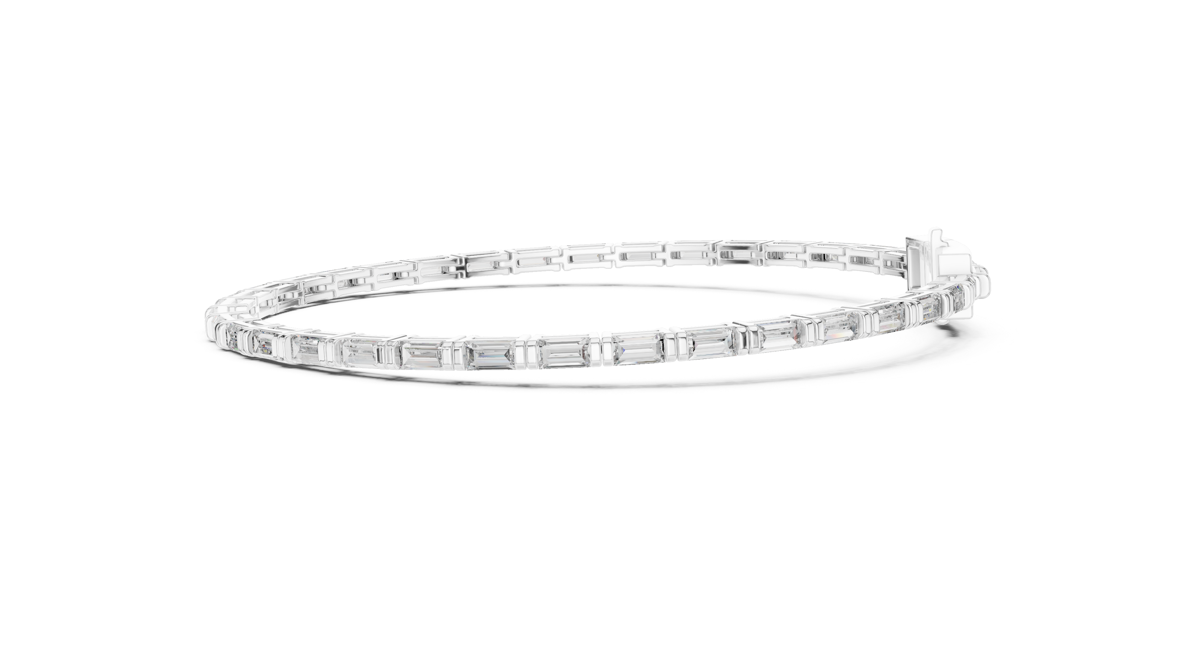 Baguette Diamond Tennis Bracelet Corvexa Jewellery