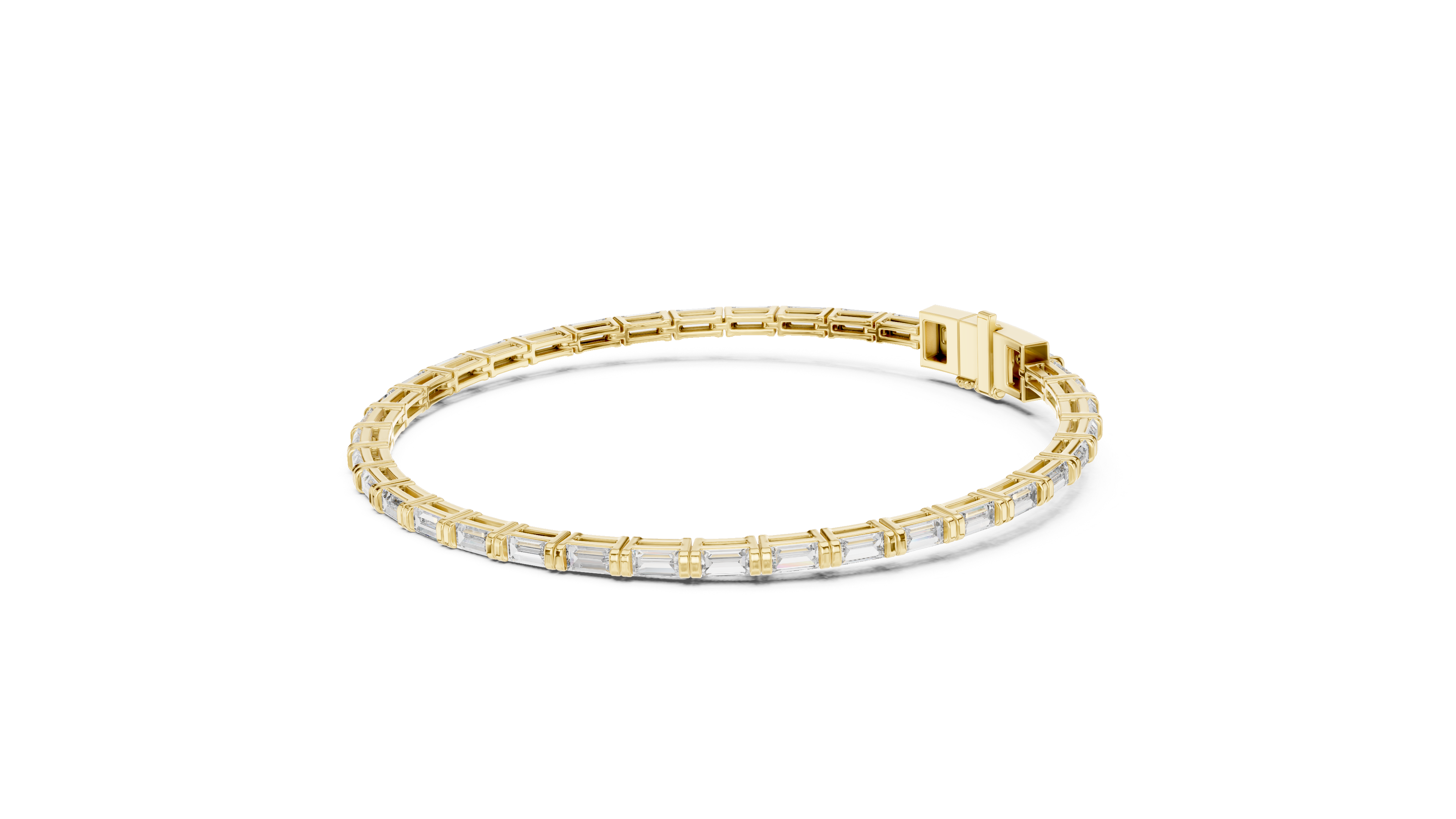 Baguette Diamond Tennis Bracelet Corvexa Jewellery