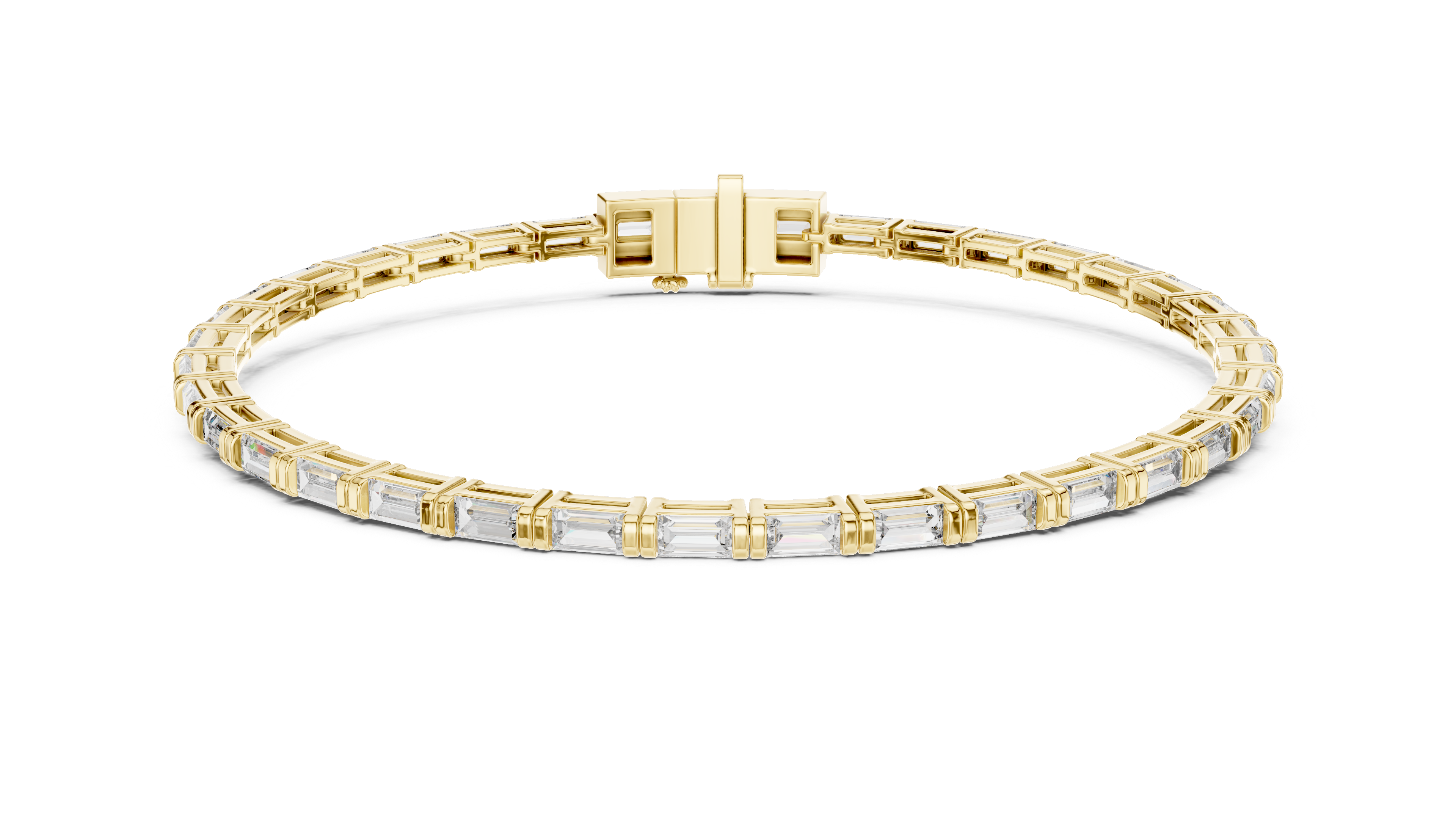 Baguette Diamond Tennis Bracelet Corvexa Jewellery