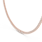 Bezel Set Diamond Tennis Necklace