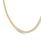 Bezel Set Diamond Tennis Necklace