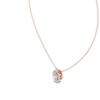 Oval Halo Diamond Pendant Corvexa Jewellery