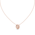 Oval Halo Diamond Pendant Corvexa Jewellery