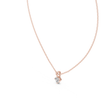 Cushion Cut Solitaire Diamond Pendant