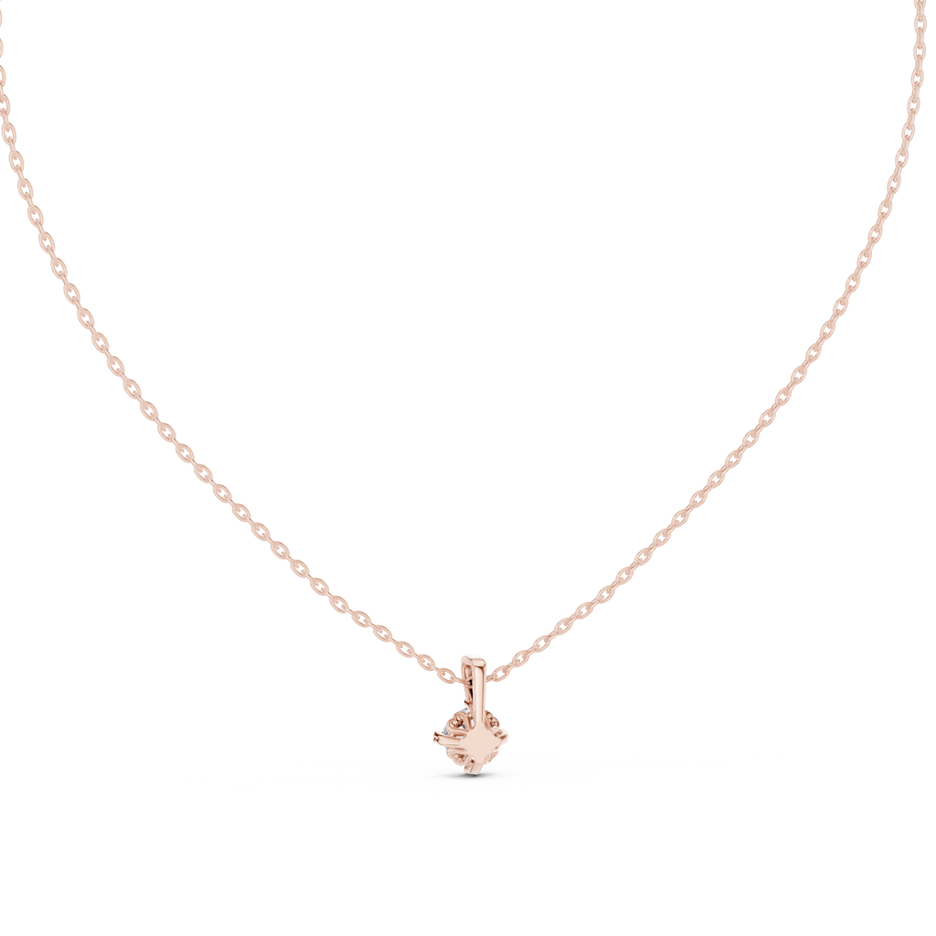 Cushion Cut Solitaire Diamond Pendant